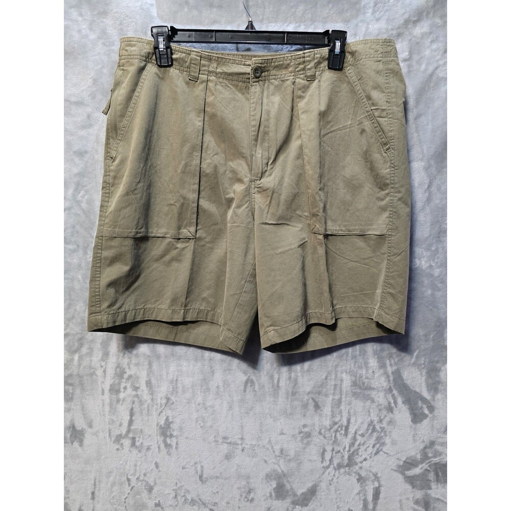 Cherokee Mens Chino Shorts Army Green 38 Gorpcore Large Pockets
